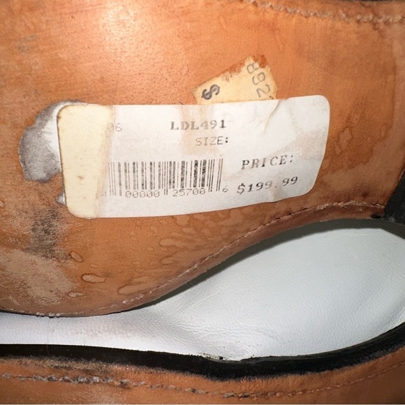 Code West Sz 7 Vintage White Lighting Western Rodeo Boots RARE - Picture 9 of 15